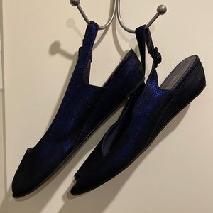 Vaneli slip on electric blue shoe